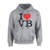 Sudadera I Love Volleyball gris