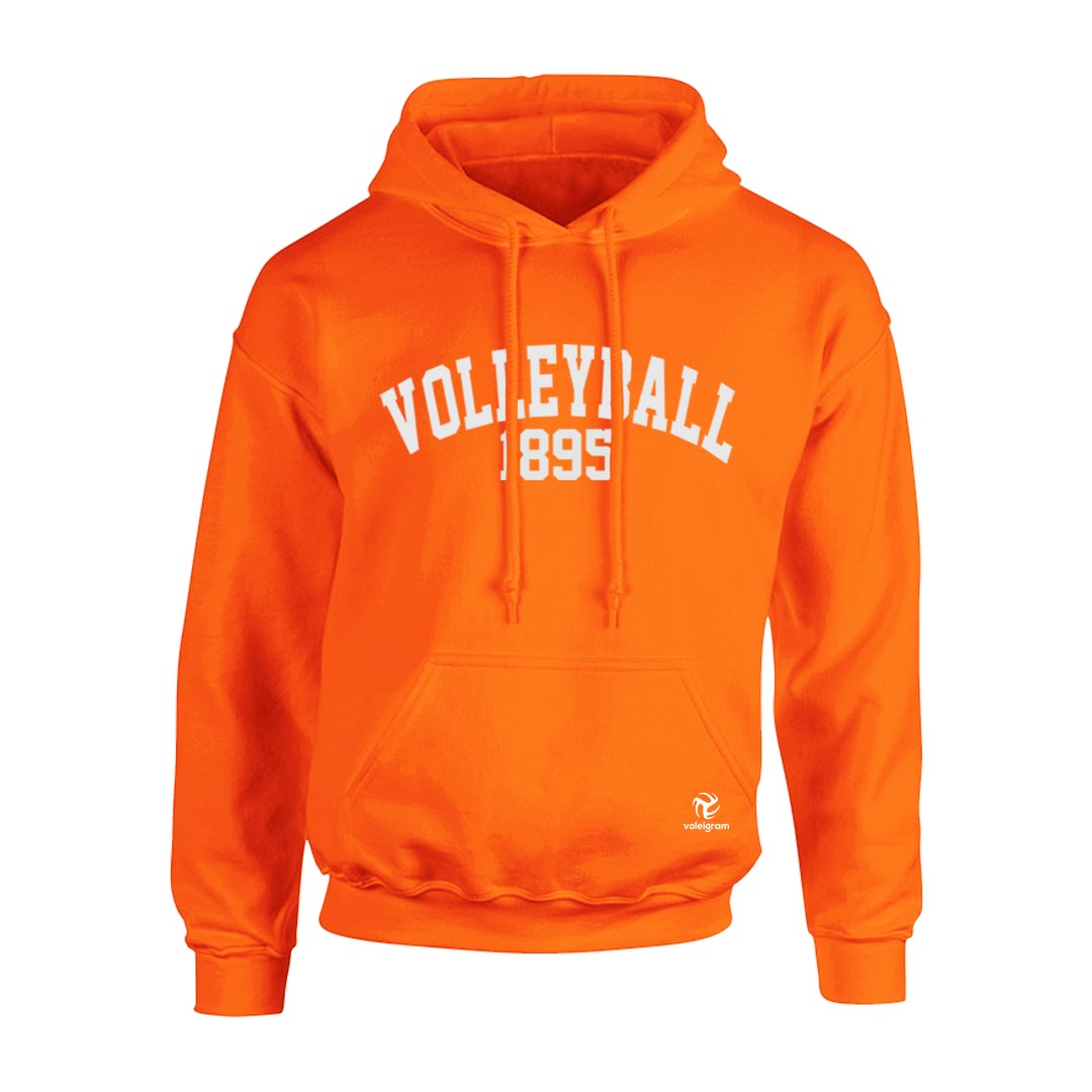 Sudadera volleyball 1895 naranja neón