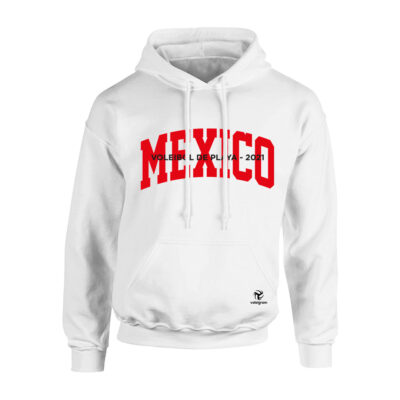 Sudadera Voleibol de Playa México 2021 blanca roja
