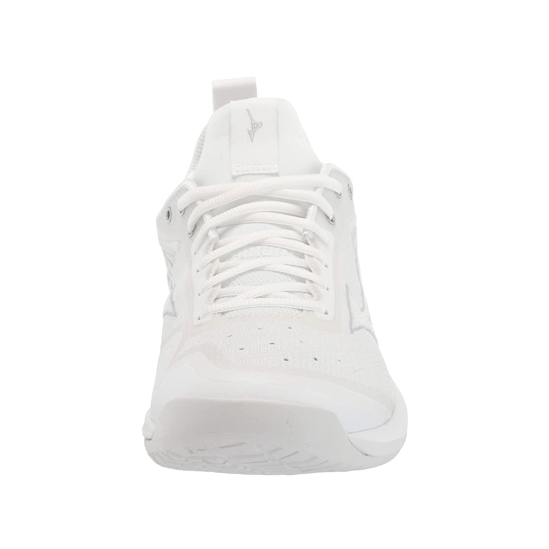 tenis de voleibol mizuno wave luminous 2 blanco plata