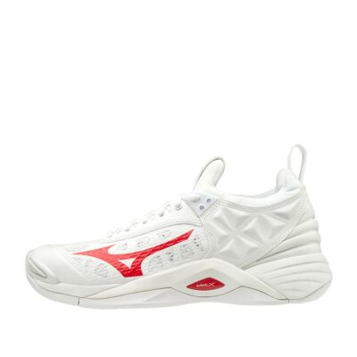 Tenis de voleibol Mizuno Wave Momentum Blanco Rojo