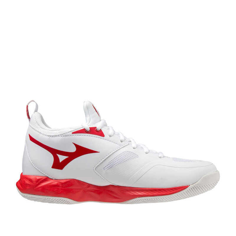 Tenis de Voleibol Mizuno Wave Dimension Blanco Rojo