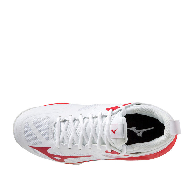 Tenis de Voleibol Mizuno Wave Dimension Blanco Rojo