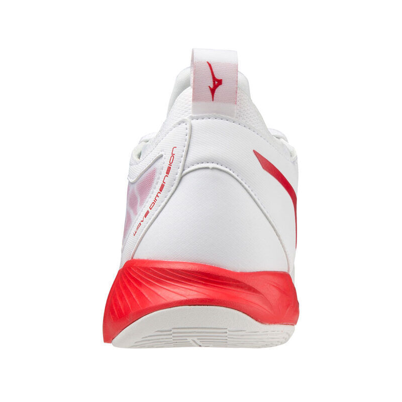 Tenis de Voleibol Mizuno Wave Dimension Blanco Rojo