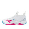 Tenis de voleibol mizuno wave momentum 2 blanco rosa