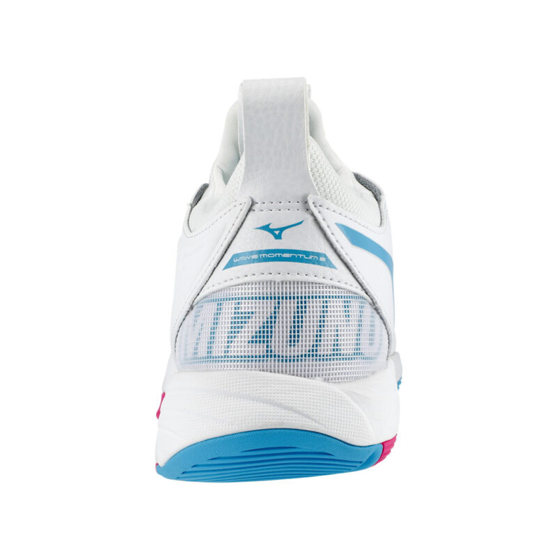 Tenis de voleibol mizuno wave momentum 2 blanco rosa