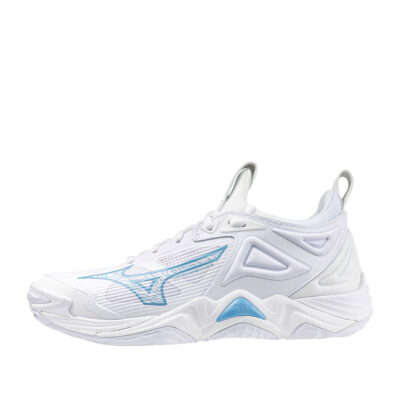 Tenis Mizuno Wave Momentum 3 Blanco Azul Columbia