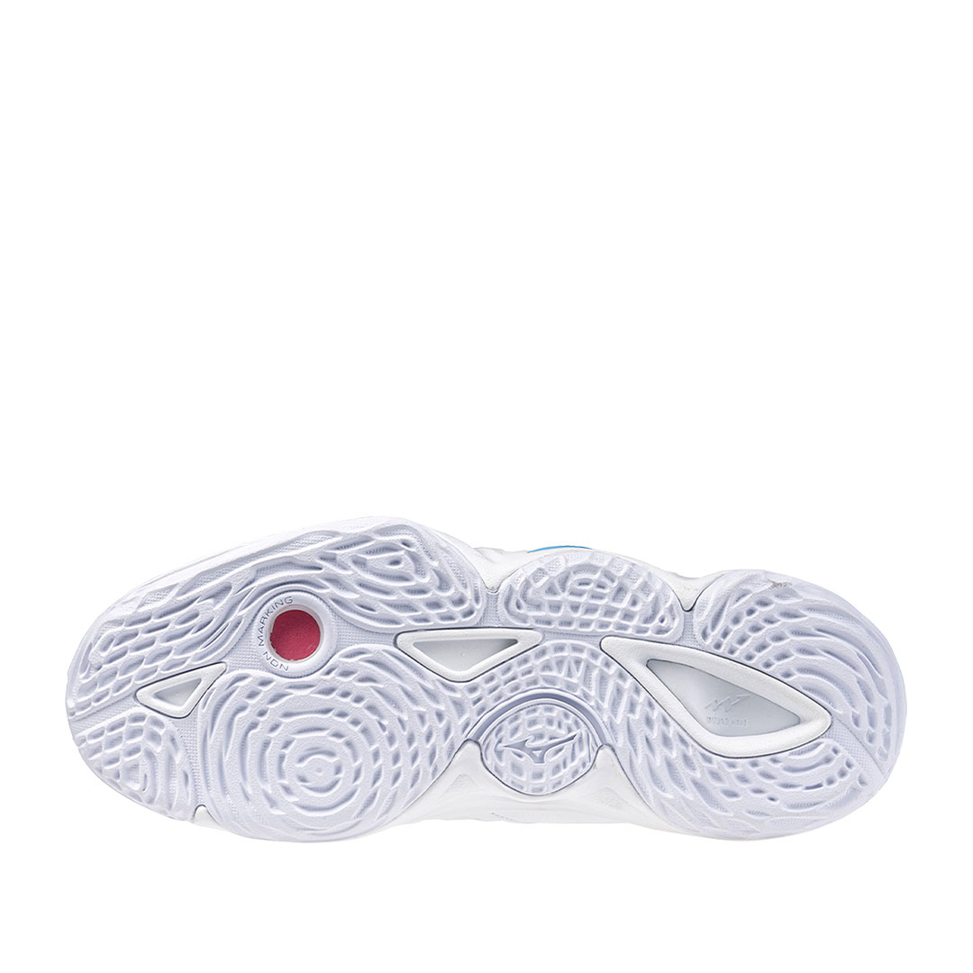 Tenis Mizuno Wave Momentum 3 Blanco Azul Columbia