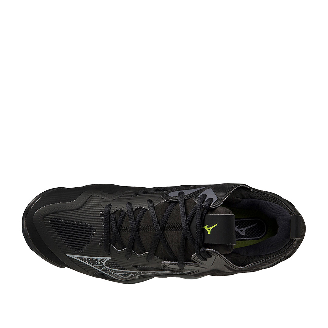 Tenis Mizuno Wave Momentum 3 Mid Negro Gris