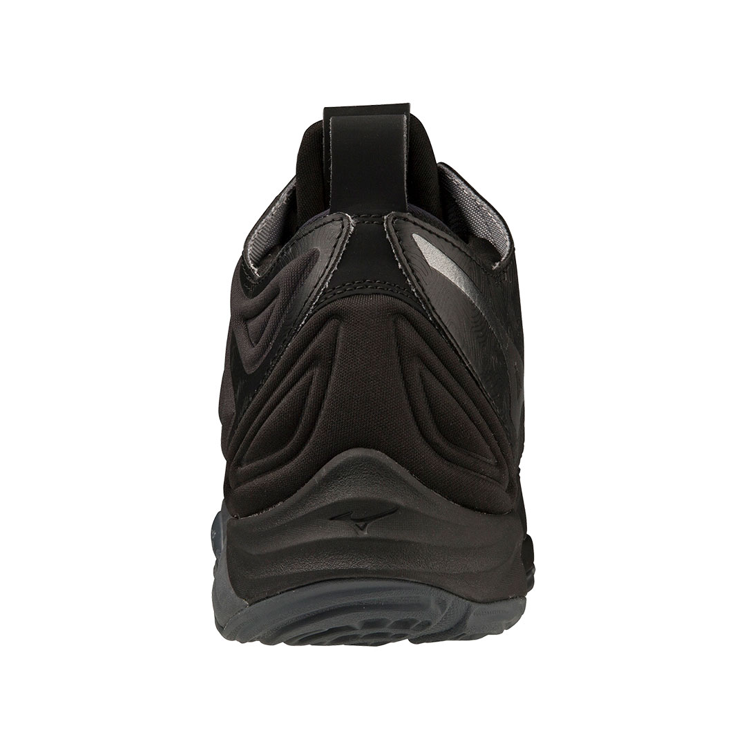 Tenis Mizuno Wave Momentum 3 Mid Negro Gris