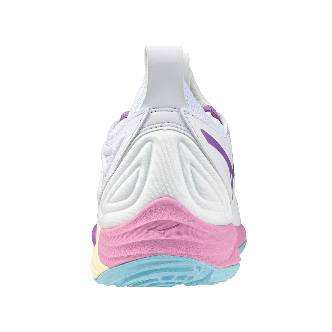 Tenis Mizuno Wave Momentum 3 Blanco Azul Cielo