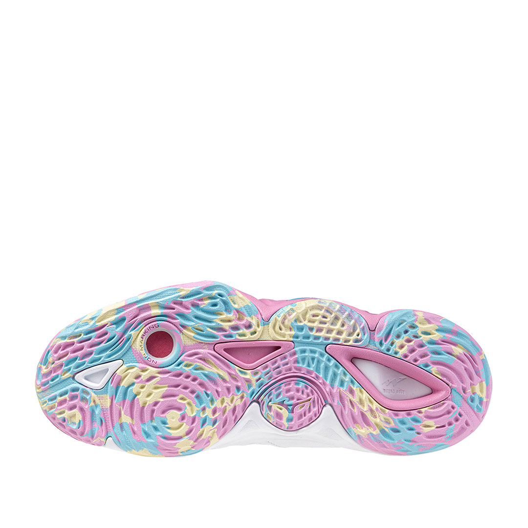 Tenis Mizuno Wave Momentum 3 Blanco Rosa Tetra