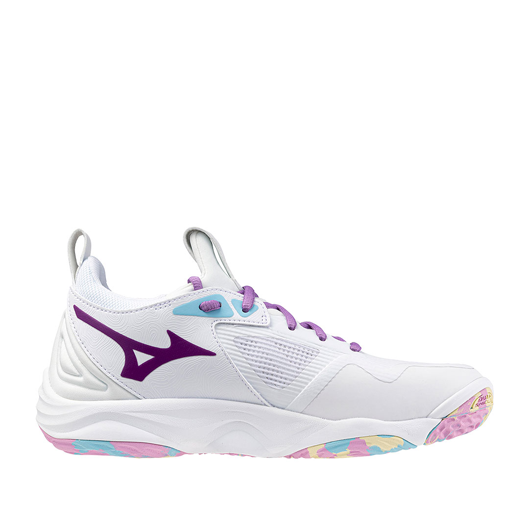 Tenis Mizuno Wave Momentum 3 Blanco Rosa Tetra
