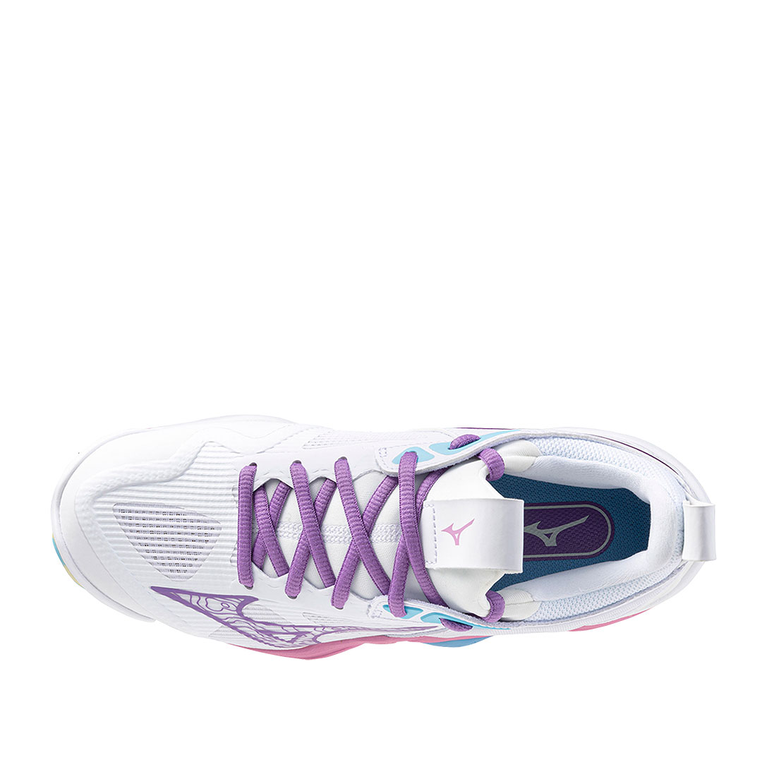 Tenis Mizuno Wave Momentum 3 Blanco Rosa Tetra