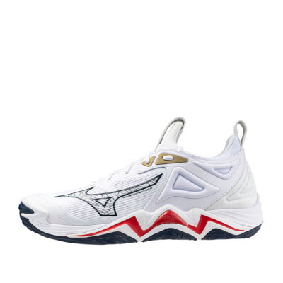 Tenis Mizuno Wave Momentum 3 Patriota Blanco Azul