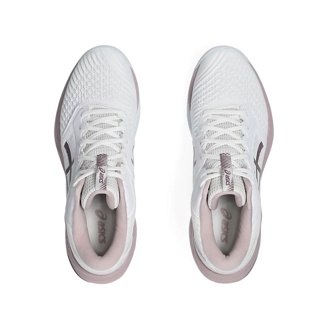 Tenis Asics Netburner Ballistic FF MT 3 Blanco Rosa