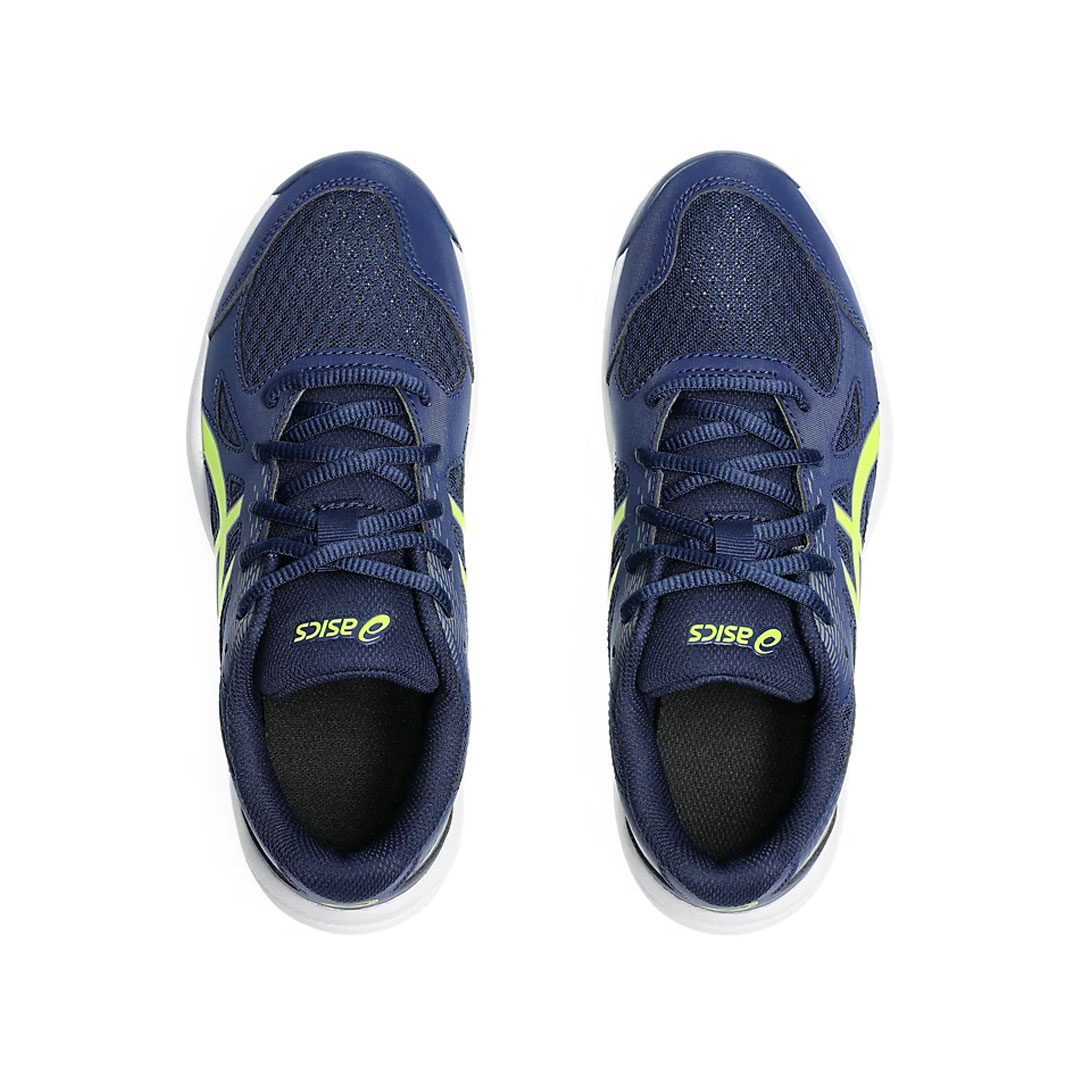 Tenis Asics Upcourt 6 para Niños Azul Amarillo