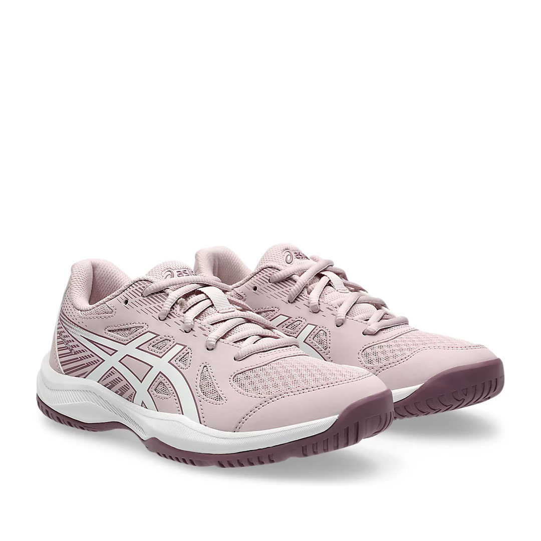 Tenis Asics Upcourt 6 para Niños Rosa Blanco