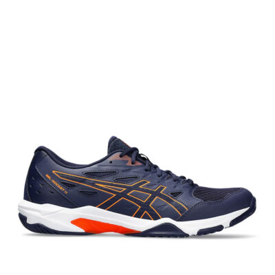 Tenis Asics Gel Rocket 11 Azul Marino Naranja