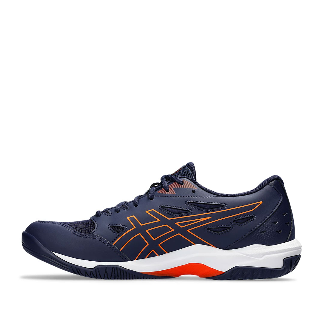 Tenis Asics Gel Rocket 11 Azul Marino Naranja