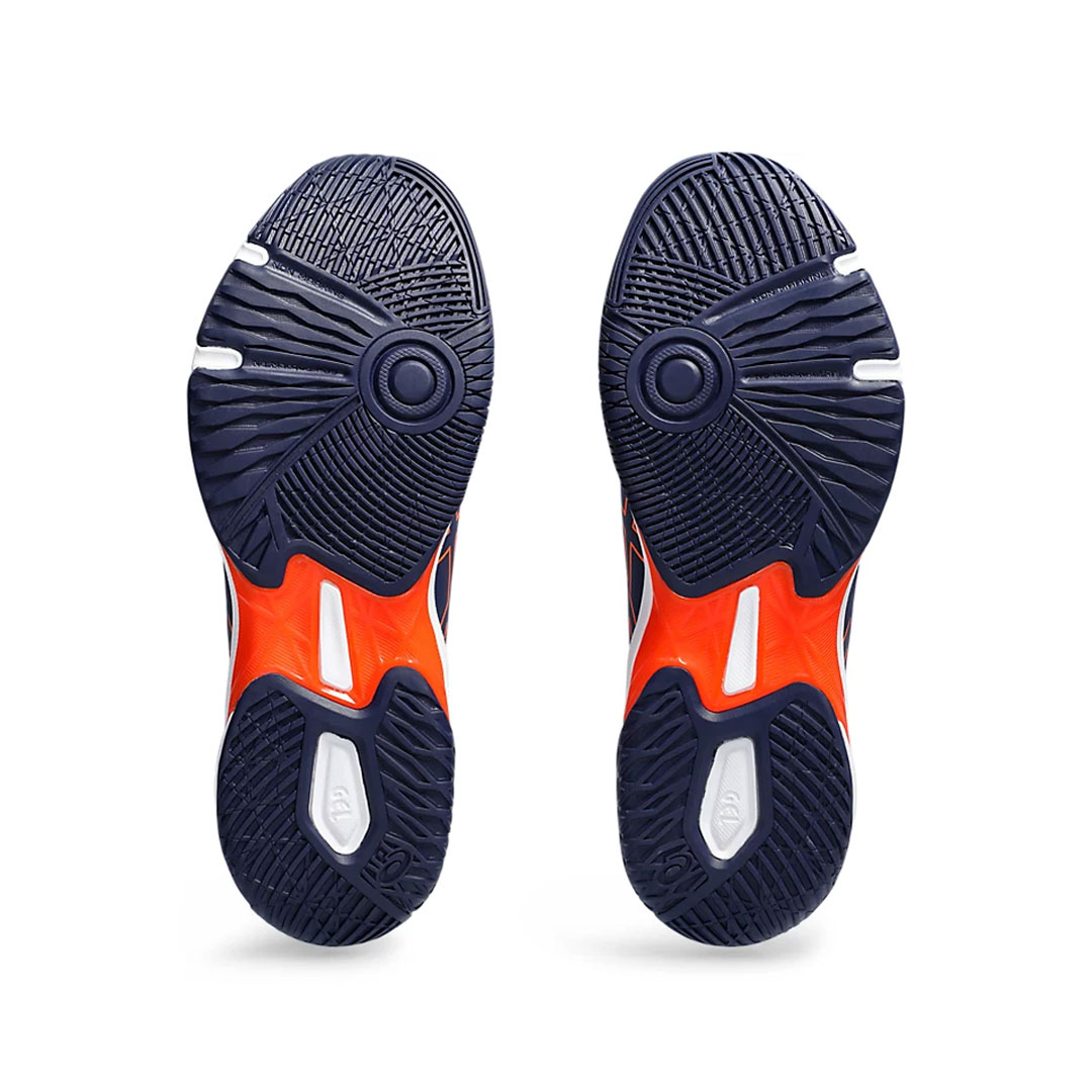 Tenis Asics Gel Rocket 11 Azul Marino Naranja