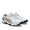 Tenis Asics Gel Rocket 11 Blanco Oro