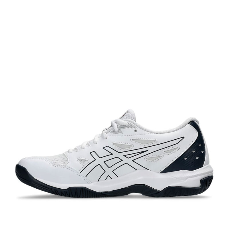 Tenis Asics Gel Rocket 11 Blanco Oro