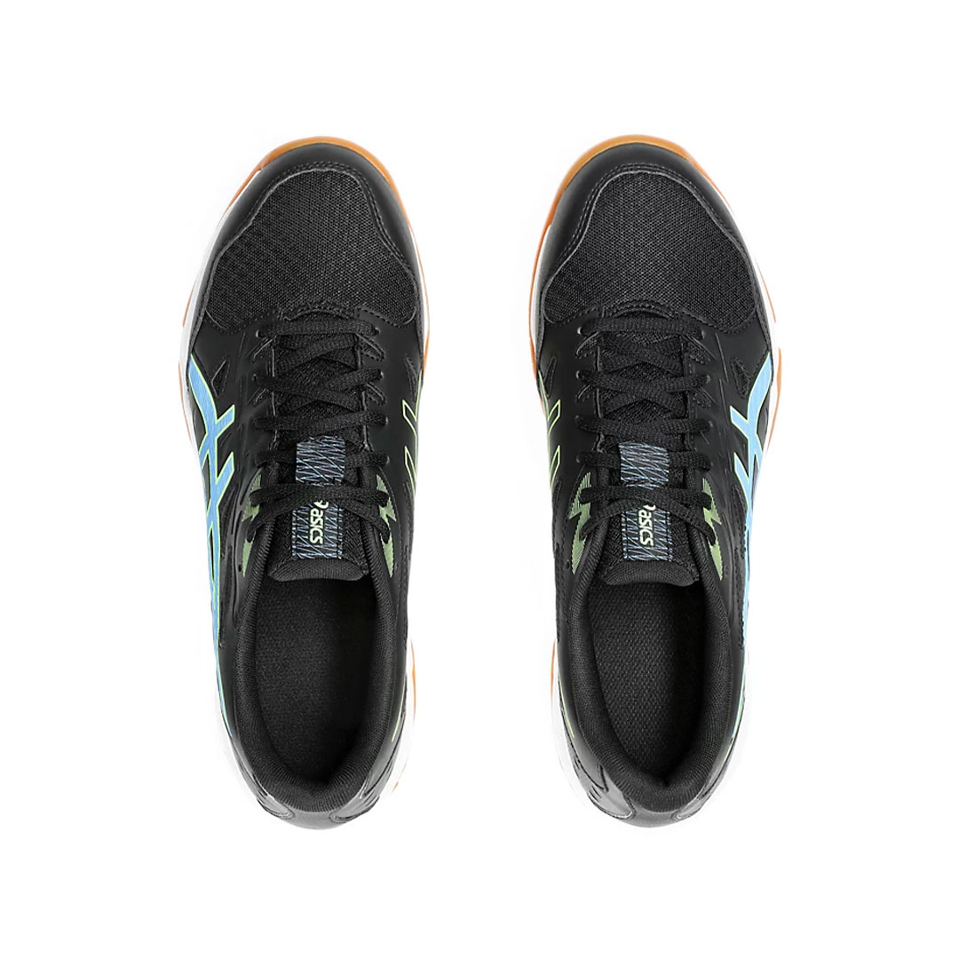 Tenis Asics Gel Rocket 11 Negro Azul Acuático