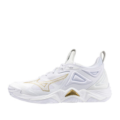 Tenis Mizuno Wave Momentum 3 Blanco Oro