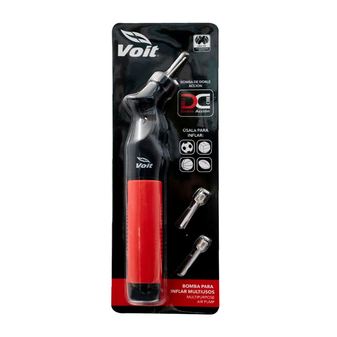 Bomba de Aire Manual Voit de Doble Acción con 3 Válvulas para Balones