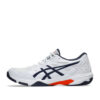 Tenis Asics Gel Rocket 11 Blanco Índigo Naranja