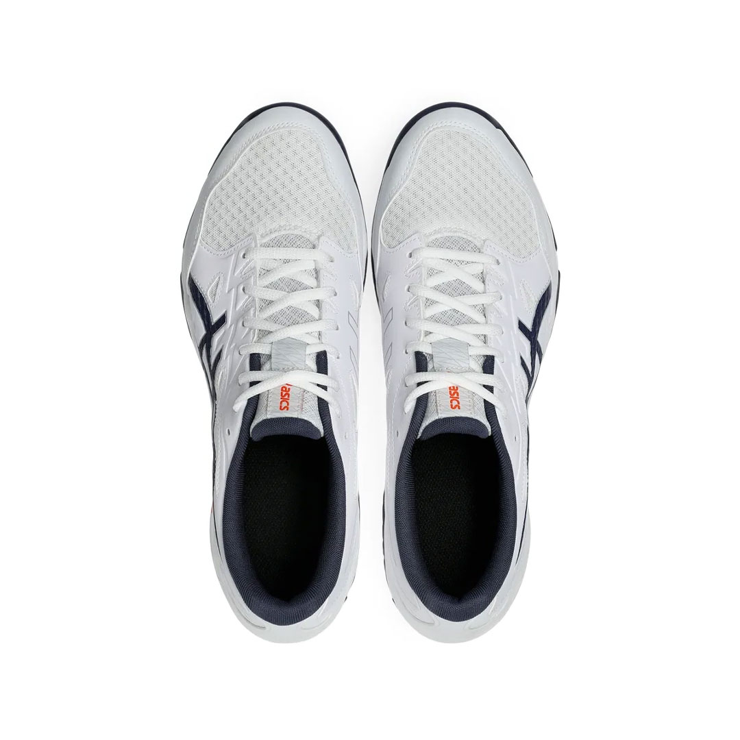 Tenis Asics Gel Rocket 11 Blanco Índigo Naranja