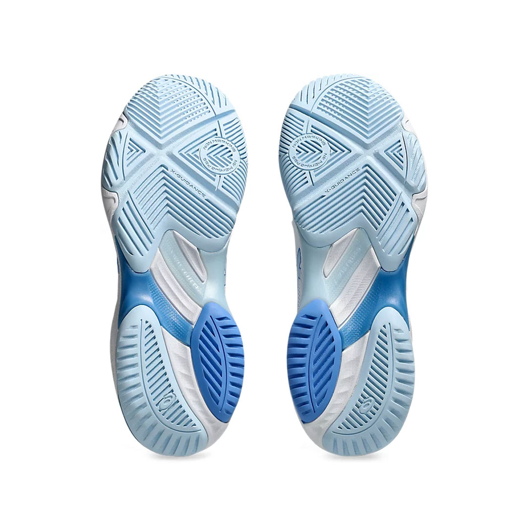 Tenis Asics Netburner Ballistic FF MT 3 Blanco Azul Costa