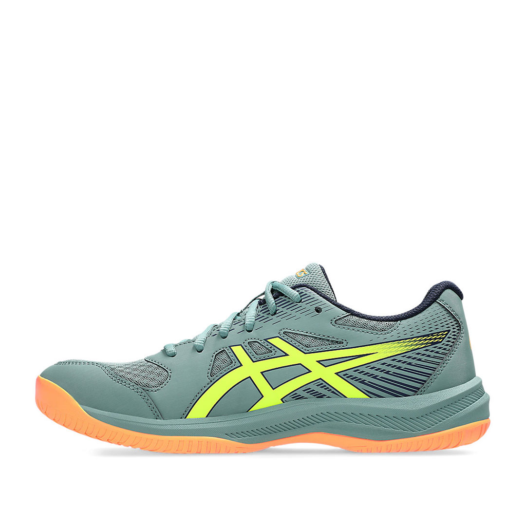 Tenis de Voleibol Asics Upcourt 6 Verde Celadón-Amarillo Neón