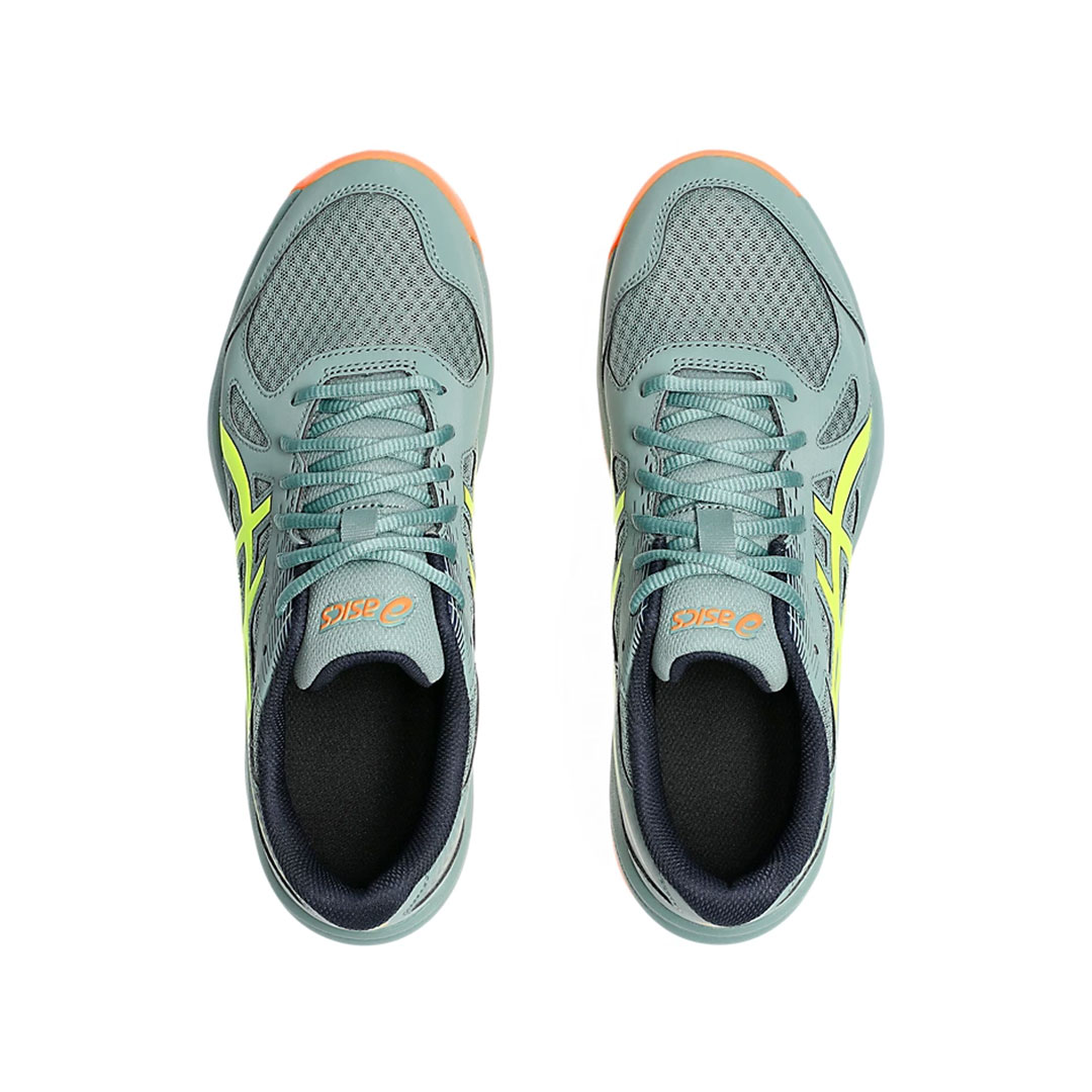 Tenis de Voleibol Asics Upcourt 6 Verde Celadón-Amarillo Neón