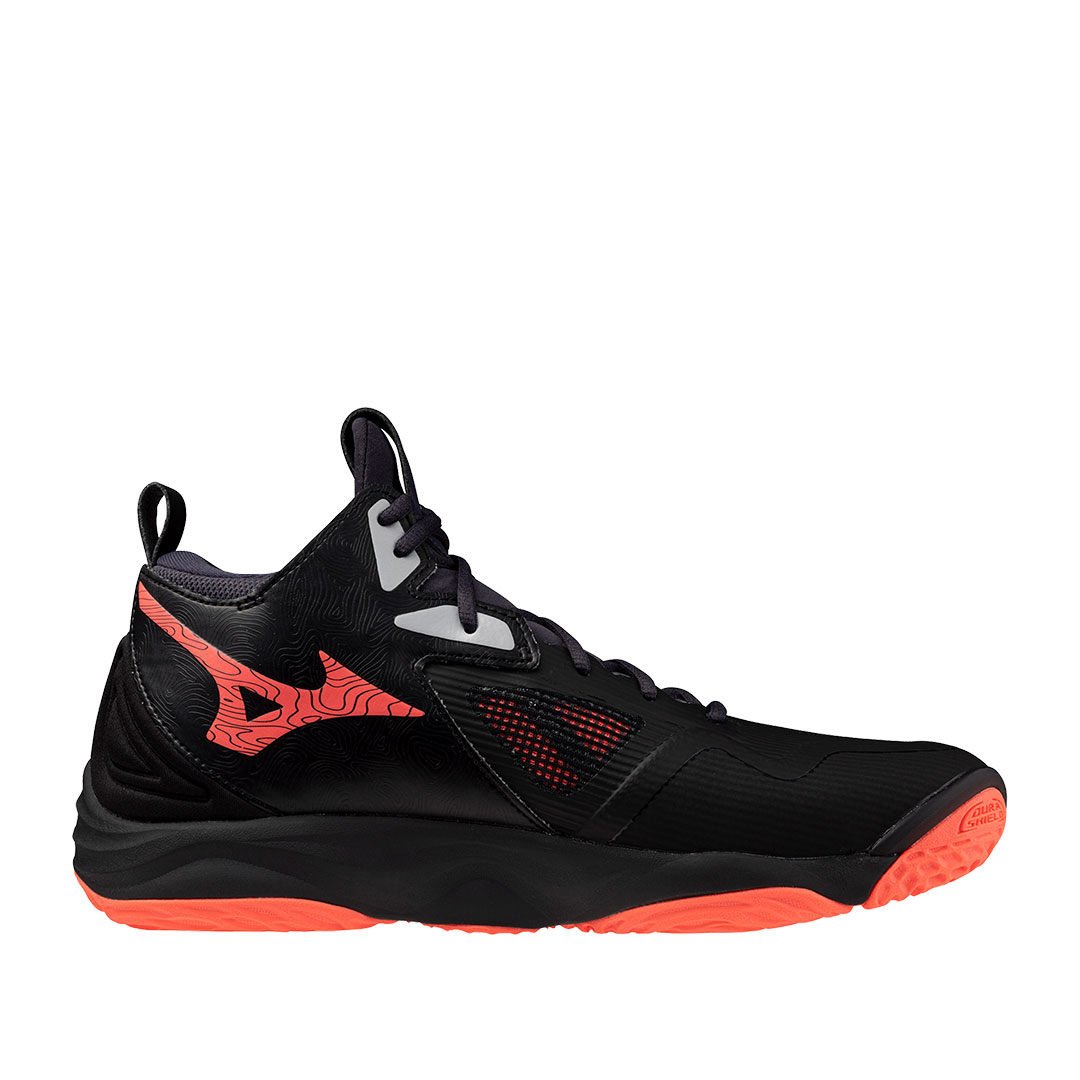 Tenis Mizuno Wave Momentum 3 Mid Neon Flame