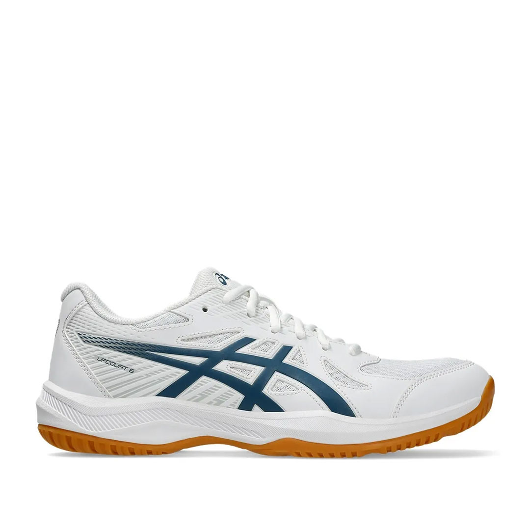 Tenis de Voleibol Asics Upcourt 6 Blanco Índigo Vintage