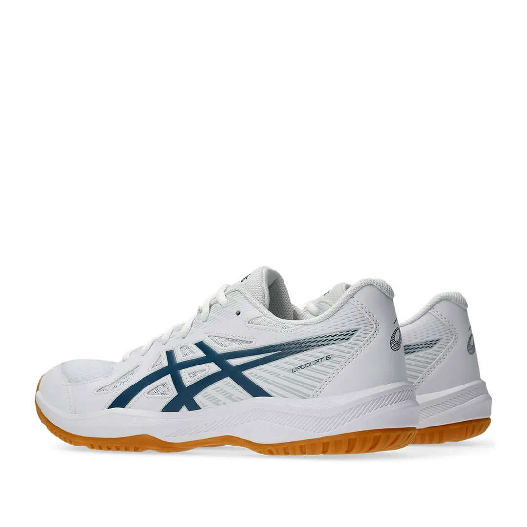 Tenis de Voleibol Asics Upcourt 6 Blanco Índigo Vintage