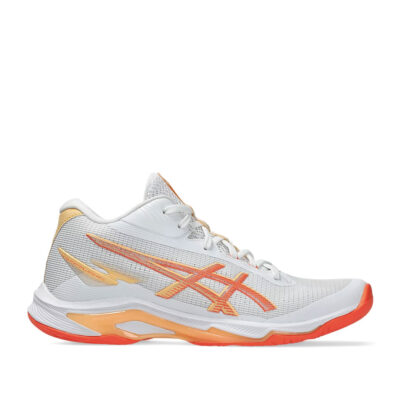 Tenis Asics Netburner Ballistic FF MT 4 White Vivid Coral