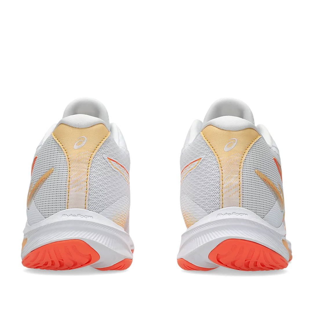 Tenis Asics Netburner Ballistic FF MT 4 White Vivid Coral