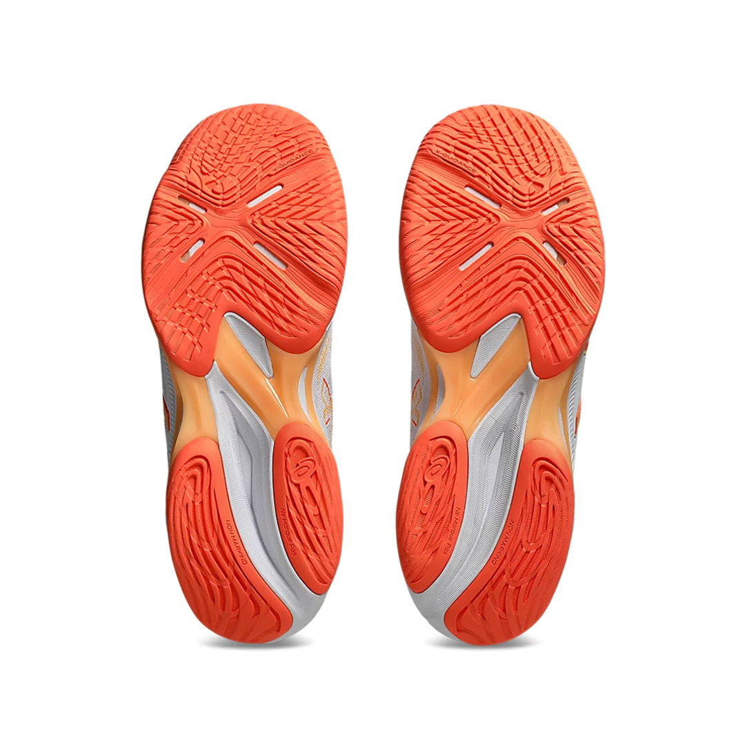 Tenis Asics Netburner Ballistic FF MT 4 White Vivid Coral