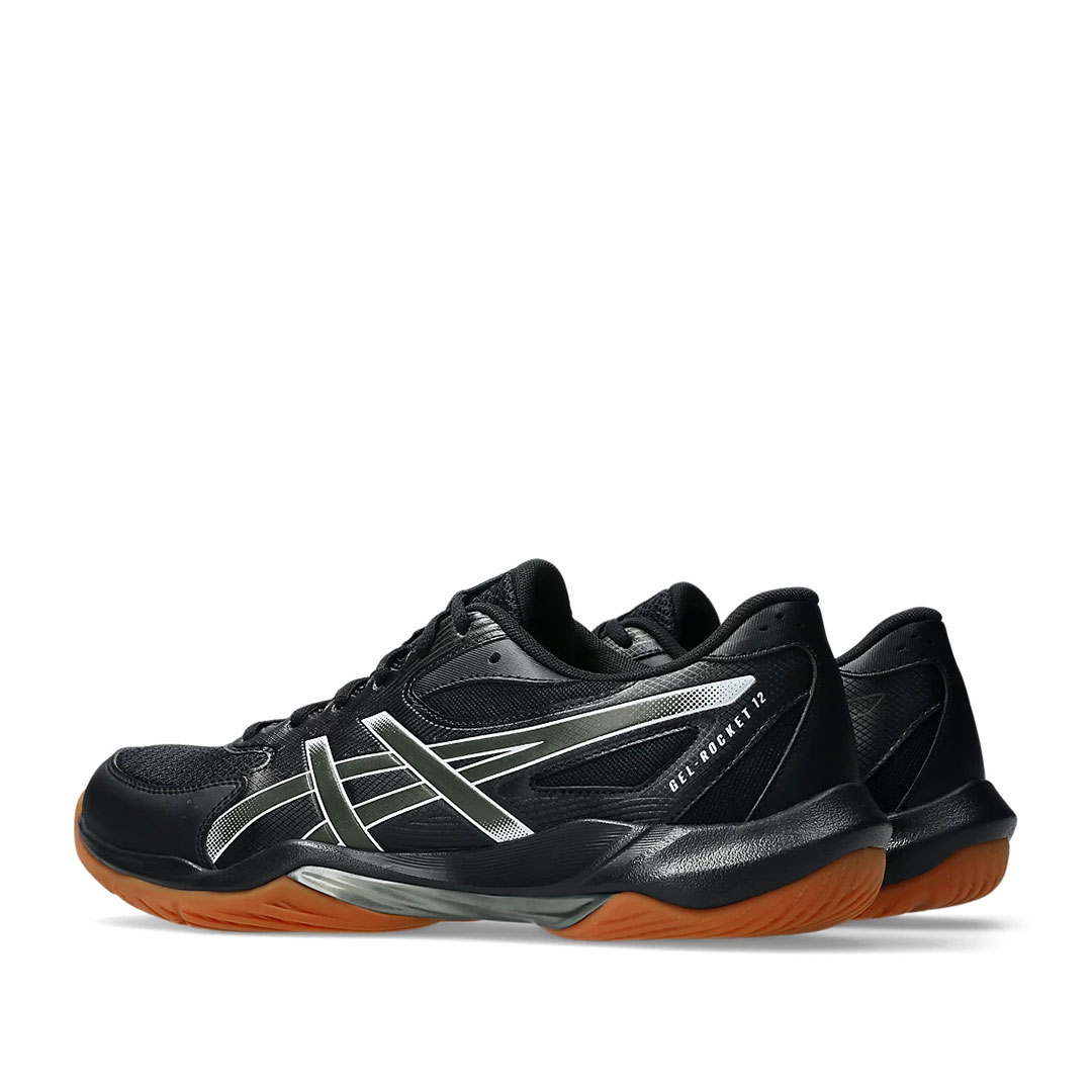 Tenis Asics Gel Rocket 12 Black Gunmetal Hombre