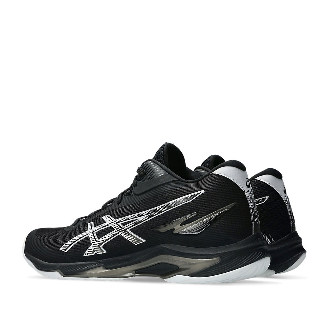 Tenis Asics Netburner Ballistic FF MT 4 Black White Hombre