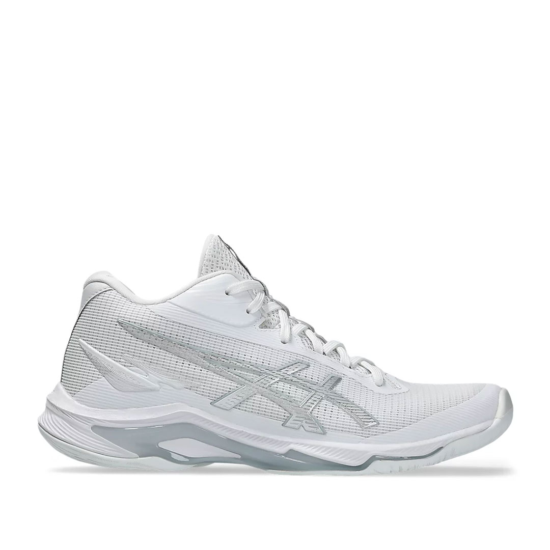 Tenis Asics Netburner Ballistic FF MT 4 White Pure Silver Mujer