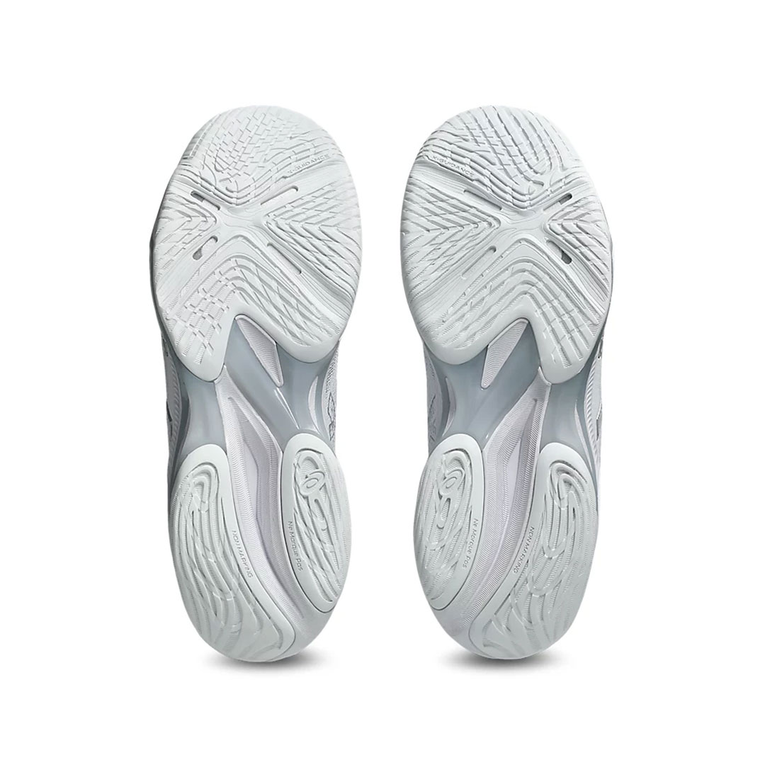 Tenis Asics Netburner Ballistic FF MT 4 White Pure Silver Mujer