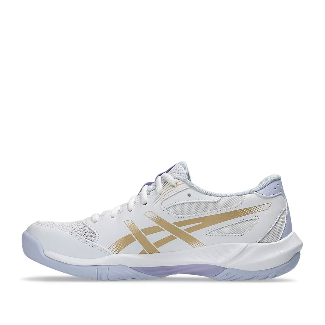 Tenis Asics Gel Rocket 12 White Champagne Mujer