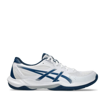 Tenis Asics Gel Rocket 12 White Mako Blue Hombre