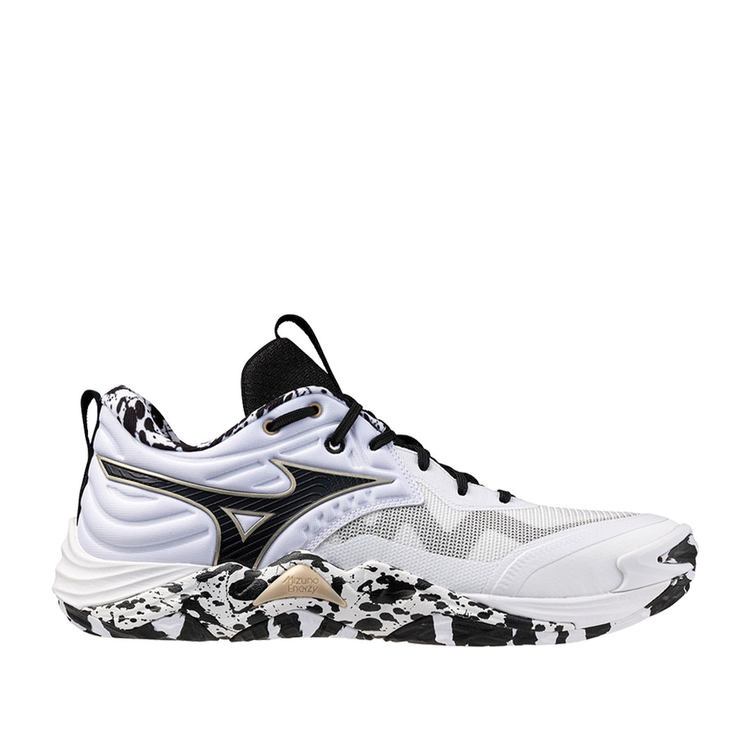 Tenis Mizuno Wave Momentum Elite White Black GE Gold