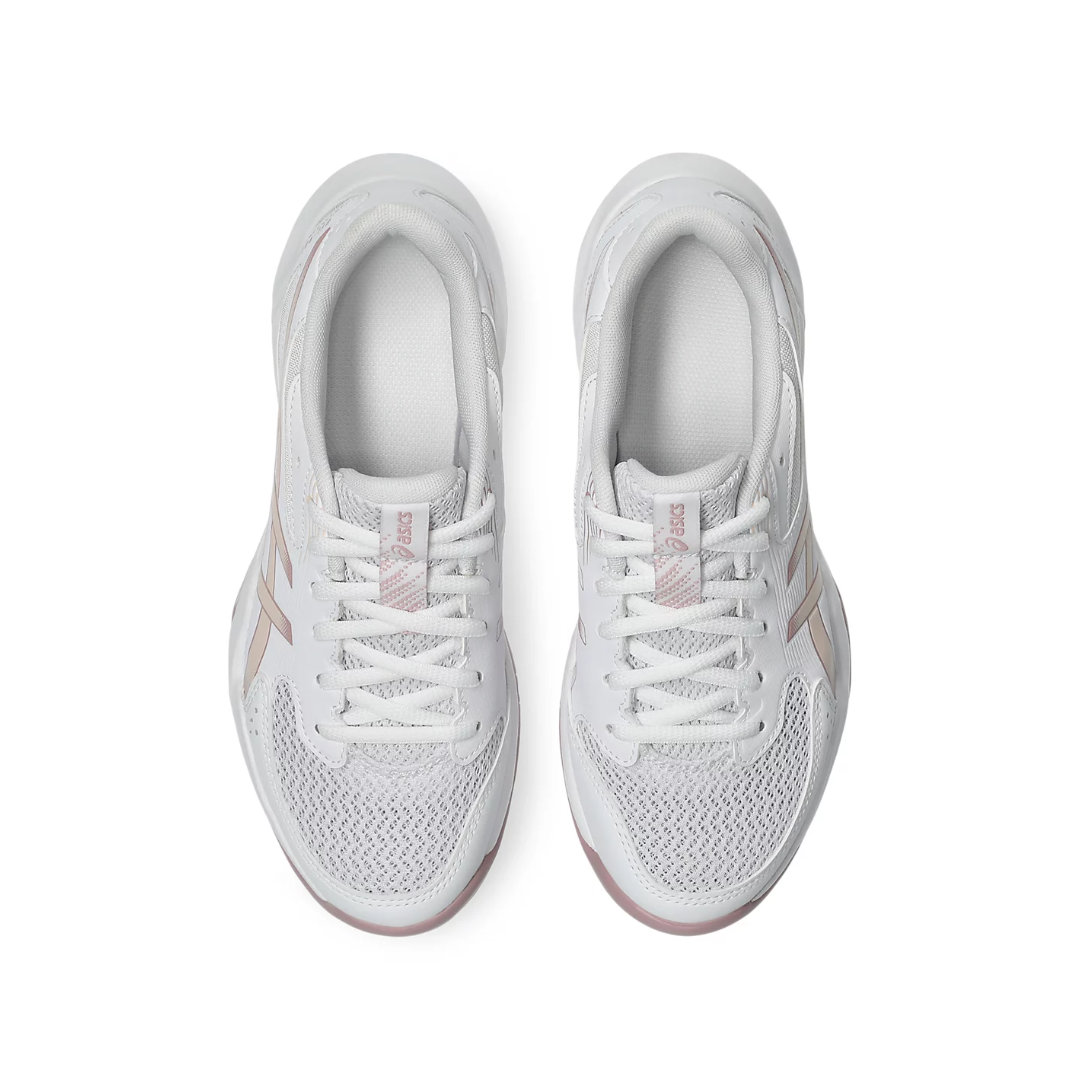 Asics Gel Rocket 12 Tenis Voleibol White Pearl Pink Mujer