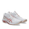 Asics Netburner Ballistic FF MT 4 Tenis Voleibol White Rose Rouge Mujer